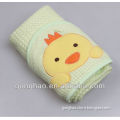 Babyland New Product Baby Blanket 100% Bamboo With Cute Embroidery Hat
